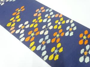 アンティーク　龍村平蔵製　絵入利休裂織出し袋帯（材料）